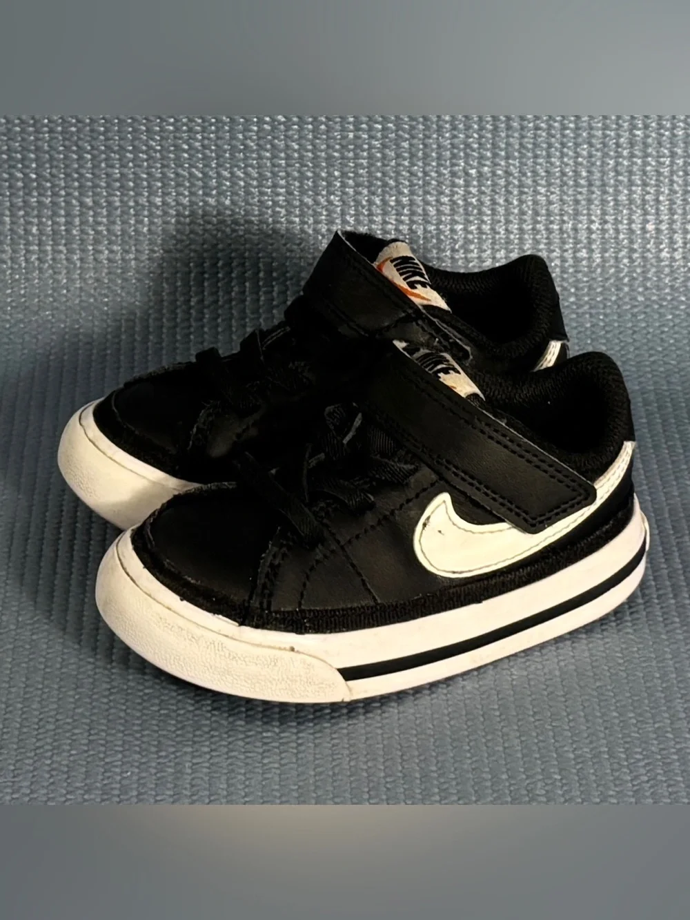Nike Court Legacy Baby/Toddler Black/White Shoes Size 5C